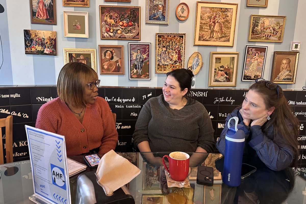 AHF local meetup — members collaborating during a discussion