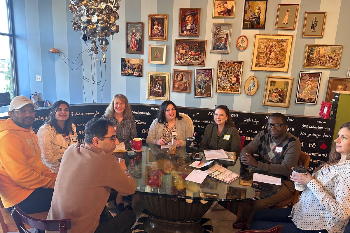 AHF local meetup — members gathered around a table